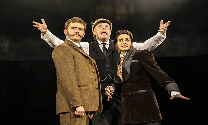 Niall-Ransome-Jake-Ferretti-Serena-Manteghi-in-Hound-of-the-Baskervilles.-Photo-Pamela-Raith-Lowry Theatre Manchester Theatre Review